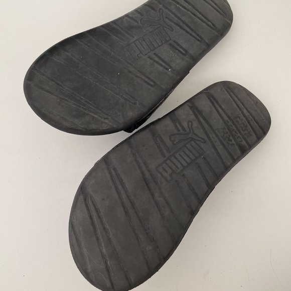 Puma Black Starcat Tech Slide Sandals Size 8 - Picture 4 of 7